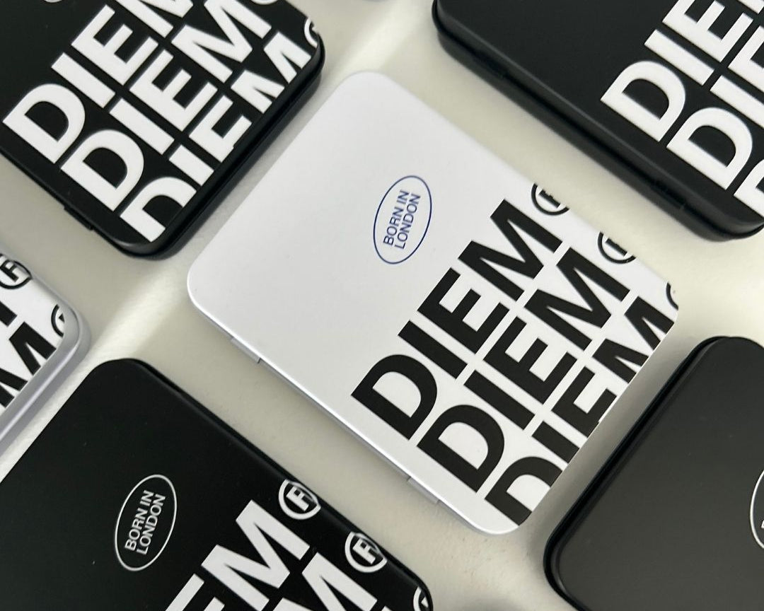 Multiple Discovery set cases with 'DIEM' branding on a light gray background